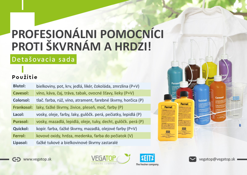 Profesionálni pomocníci proti škvrnám a hrdzi!